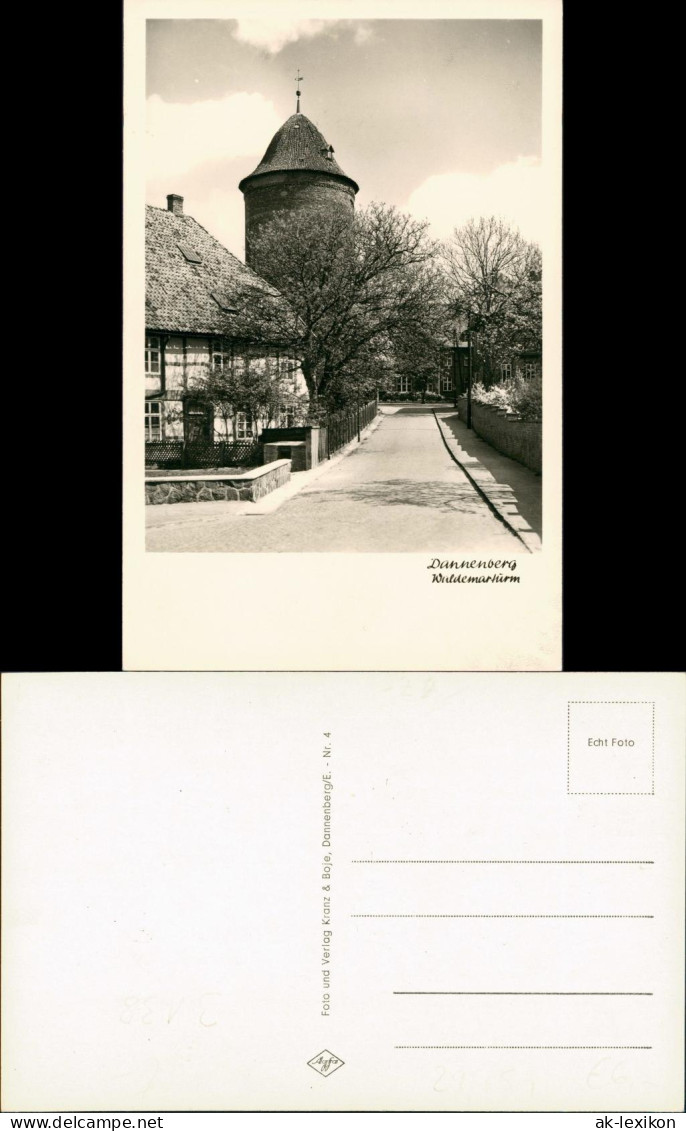 Ansichtskarte Dannenberg (Elbe) Strassen Partie Am Waldemarturm 1955 - Dannenberg