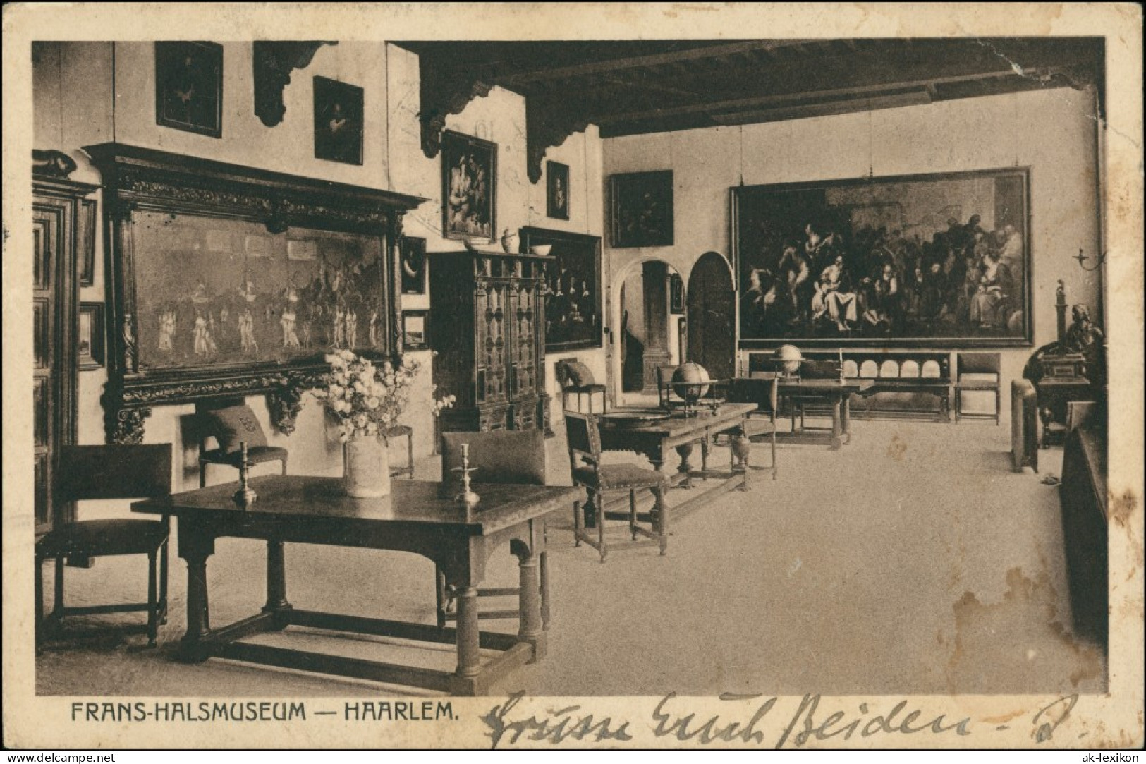 Postkaart Haarlem Innenansicht - Franz Halsmuseum 1927 - Haarlem