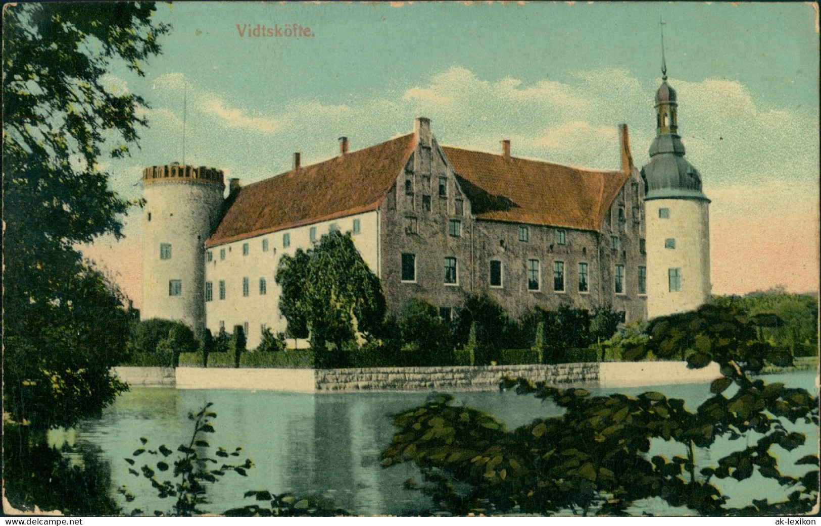 Postcard Vittskövle Partie Am Wasserschloß 1914  - Schweden