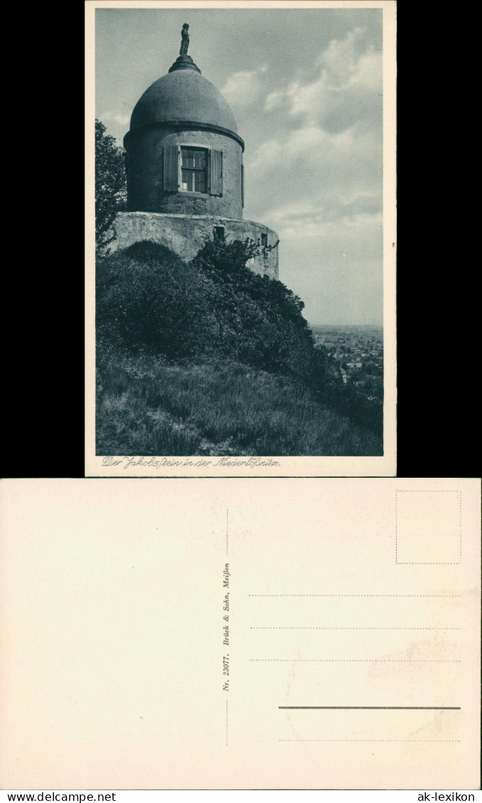 Ansichtskarte Niederlößnitz-Radebeul Der Jakobstein 1928  - Radebeul