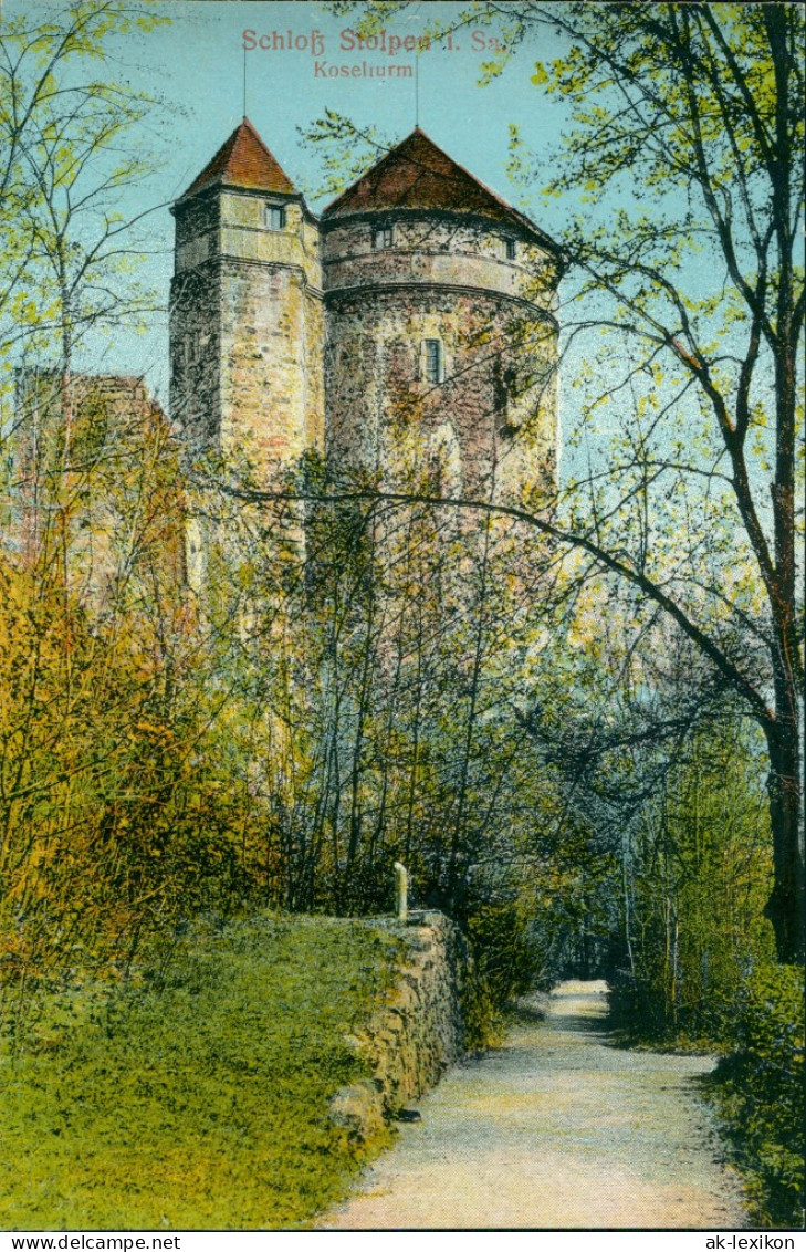Ansichtskarte Stolpen Weg Zur Burg - Koselturm 1914  - Stolpen