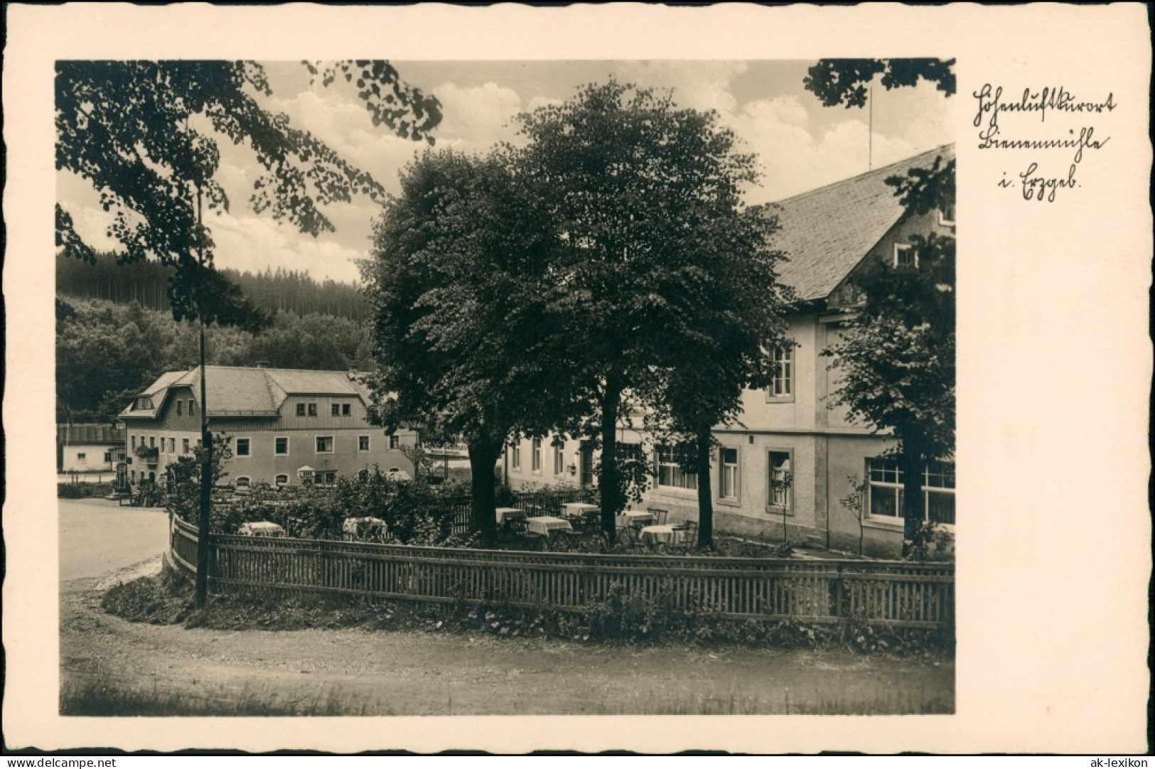 Ansichtskarte Rechenberg-Bienenmühle Gasthof Näser - Bienenmühle 1942 - Rechenberg-Bienenmühle