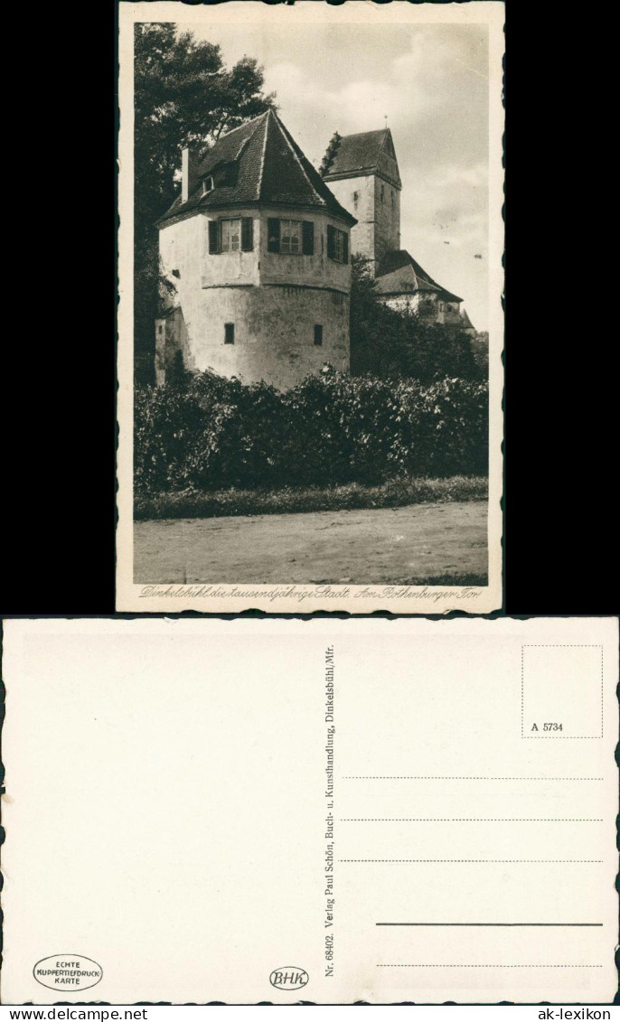 Ansichtskarte Dinkelsbühl Rothenburger Tor 1936 - Dinkelsbühl