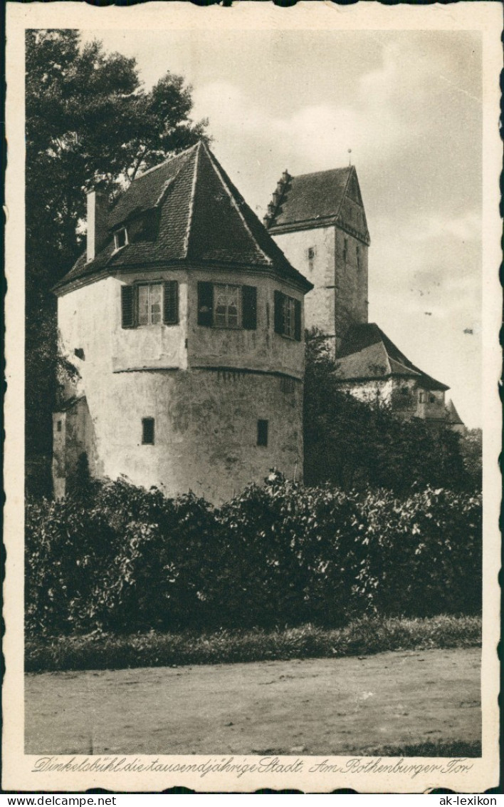 Ansichtskarte Dinkelsbühl Rothenburger Tor 1936 - Dinkelsbühl