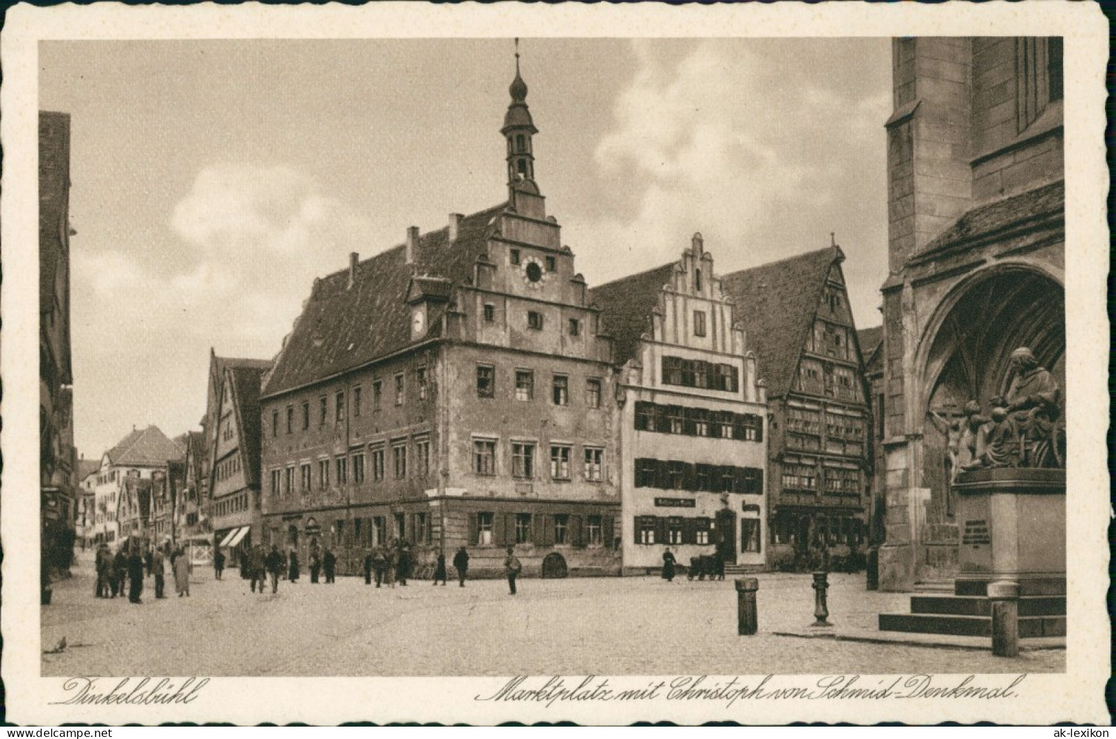 Ansichtskarte Dinkelsbühl Marktplatz 1928 - Dinkelsbühl