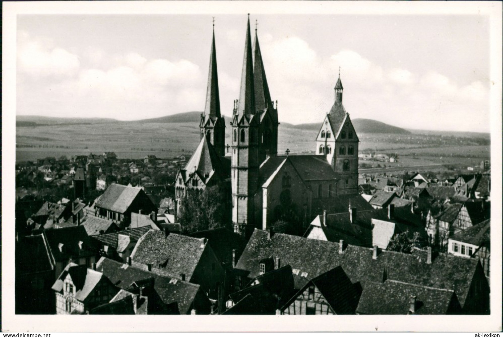 Ansichtskarte Gelnhausen Panorama-Ansicht Blick Auf Marienkirche Und Ort 1960 - Gelnhausen
