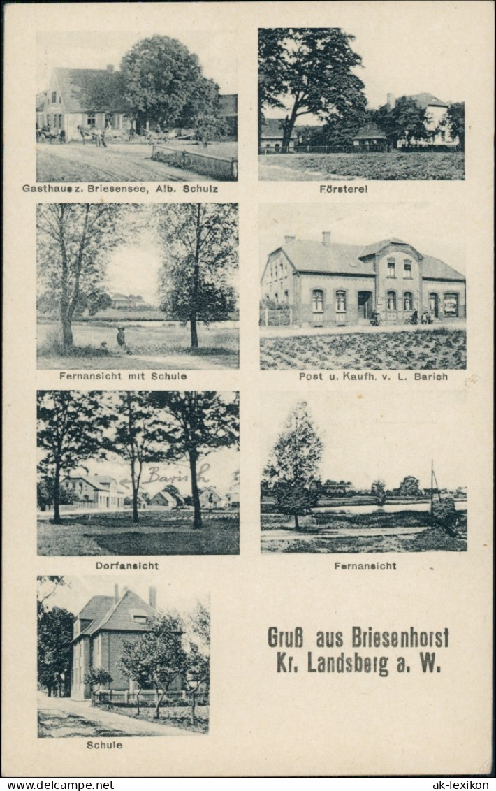 Briesenhorst Wąbrzeźno Gasthaus, Försterei,  Gorzów  Landsberg   Warthe 1924 - Neumark