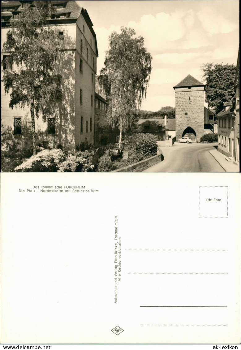 Forchheim OberfrankenNordostseite Mit Sattlertor-Turm, Strassen  VW Käfer 1965 - Forchheim