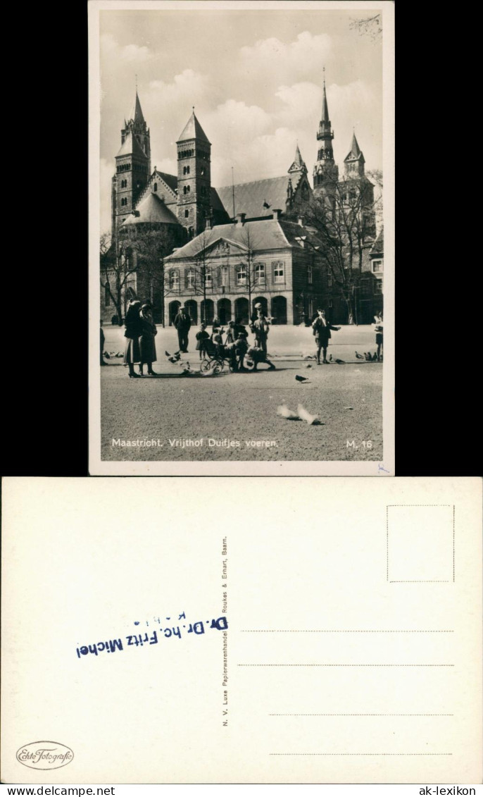 Maastricht Mestreech Stadtteilansicht Vrijthof Kirche Personen 1930 - Maastricht