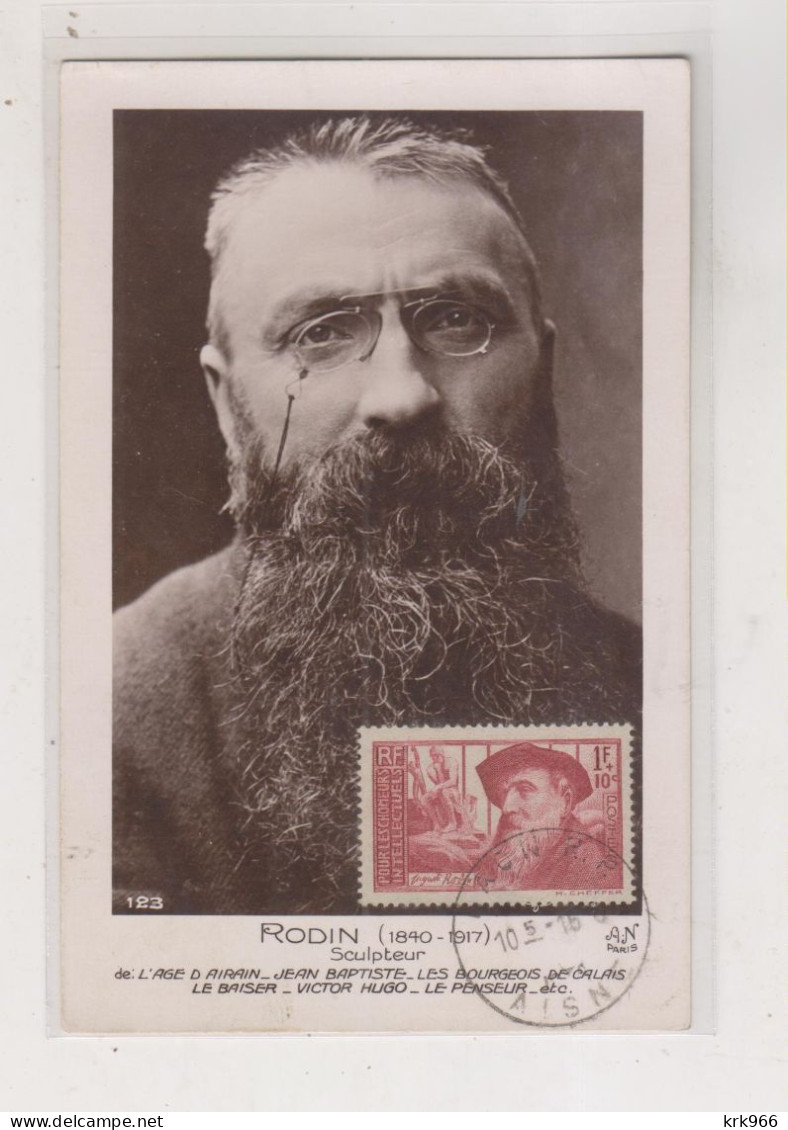 FRANCE Nice Maximum Card RODIN - 1930-1939