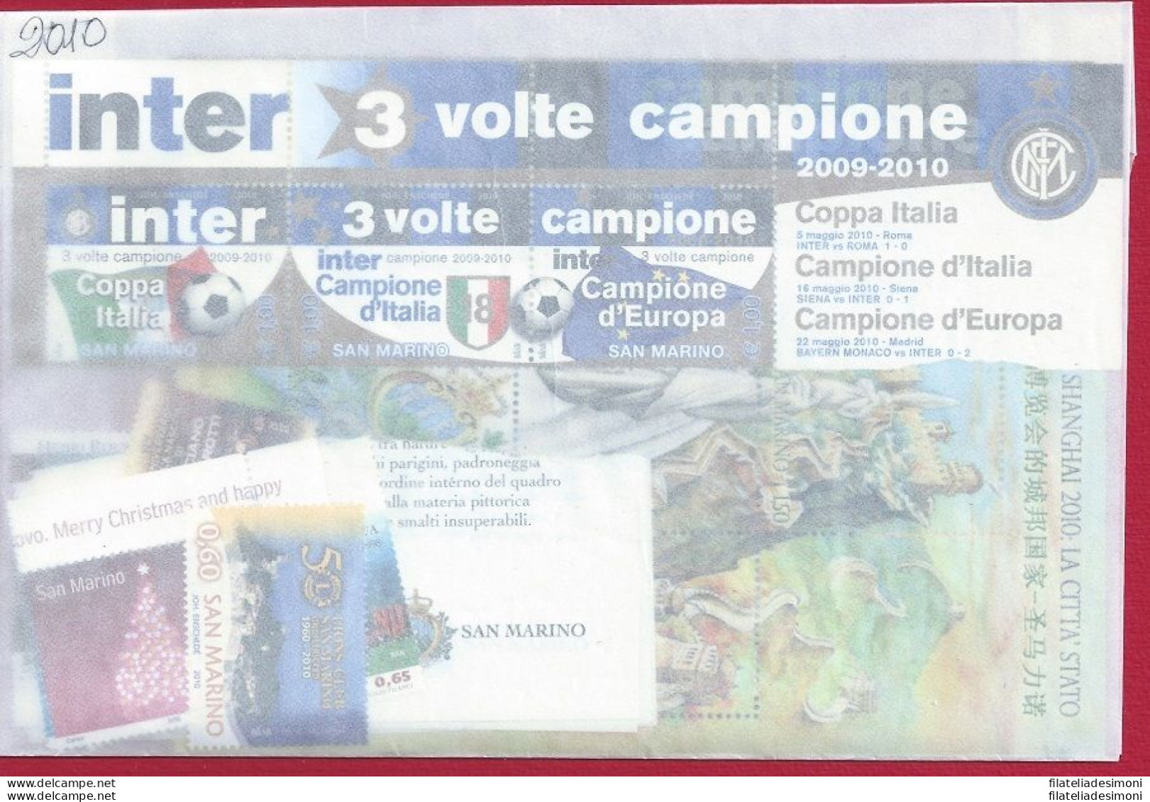 2010 San Marino, Annata Completa , Francobolli Nuovi 28 Valori + 5 Foglietti (Co - Annate Complete