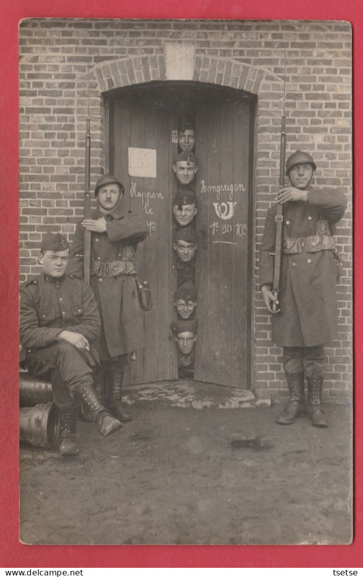 Leopoldsburg / Kamp Van Beverloo - Groep Soldaten - Fotokaart ( Voir Verso ) - Leopoldsburg (Camp De Beverloo)