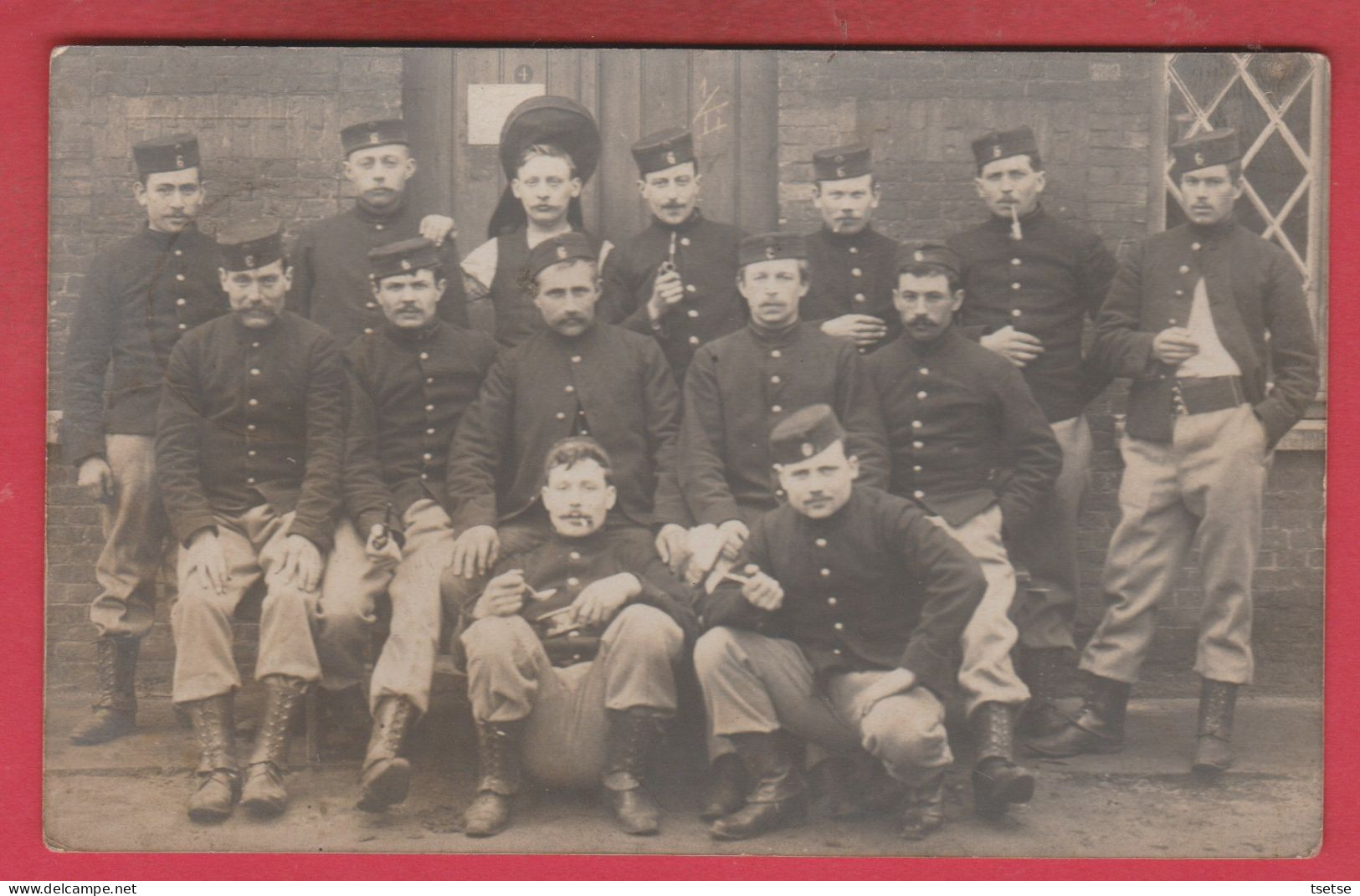 Leopoldsburg / Kamp Van Beverloo - Groep Soldaten- 1914 - Fotokaart ( Voir Verso ) - Leopoldsburg (Camp De Beverloo)