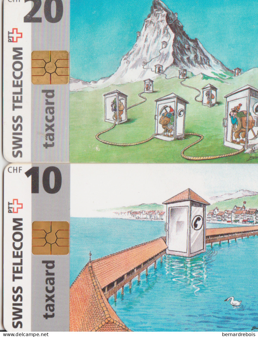 TC18 - 2 CARTES A PUCE SUISSES, Pour 1 Euro - Svizzera