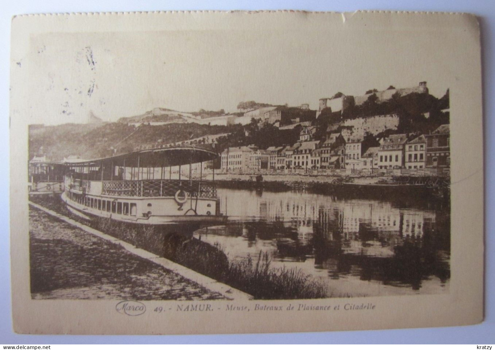 BELGIQUE - NAMUR - VILLE - Bateaux De Plaisance Et Citadelle - 1930 - Namen