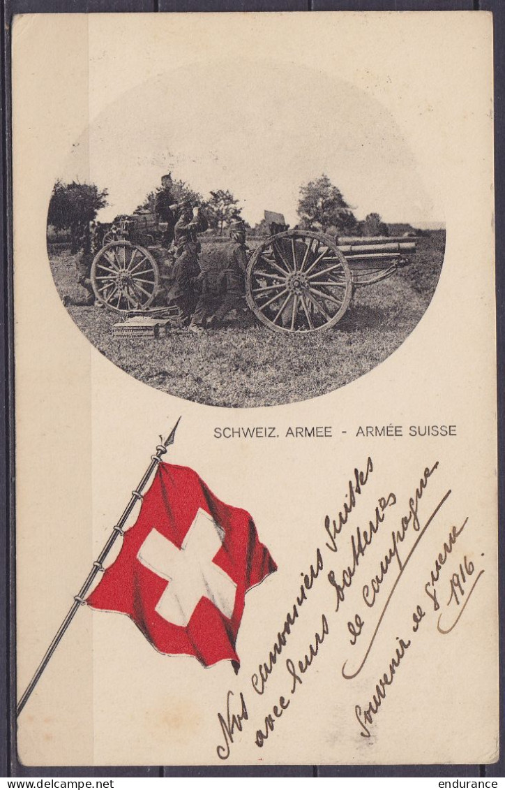 Suisse - CP En Franchise Càpt GENEVE /14.XI.1916 Pour Militaire Belge Interné Au Camp De HARDERWIJK Hollande - Krijgsgevangenen