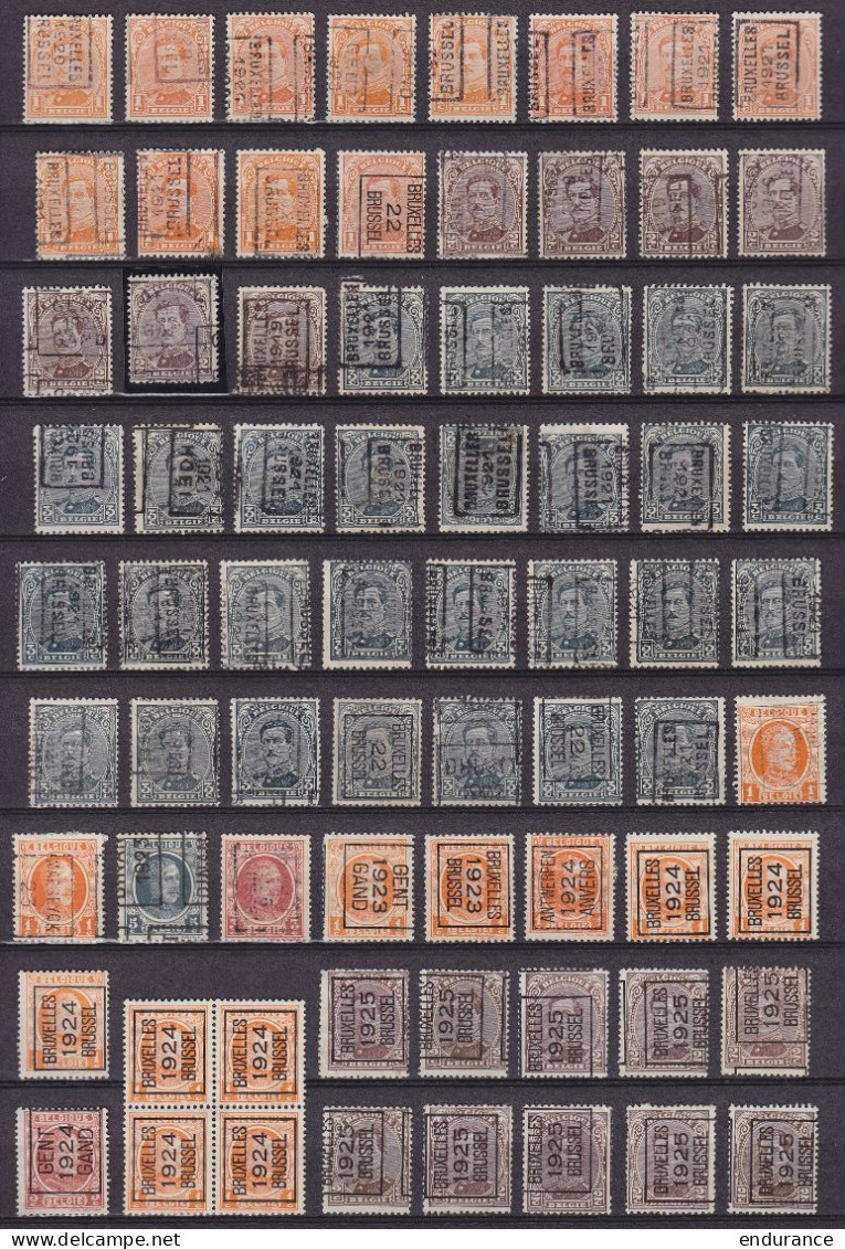 Belgique - Petite Collection Sympa De PREO (*) Plusieurs Centaines De Timbres Toutes époques - Voir Scans - Other & Unclassified