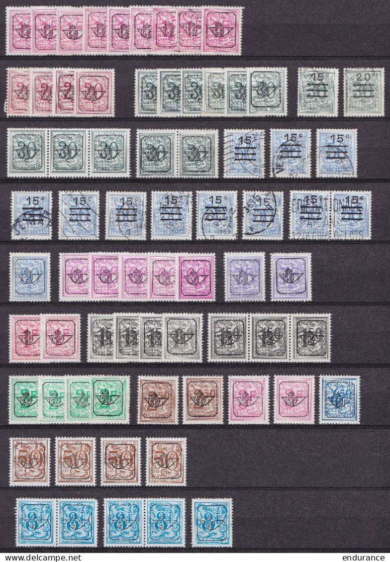Belgique - petite collection sympa de PREO (*) plusieurs centaines de timbres toutes époques - voir scans