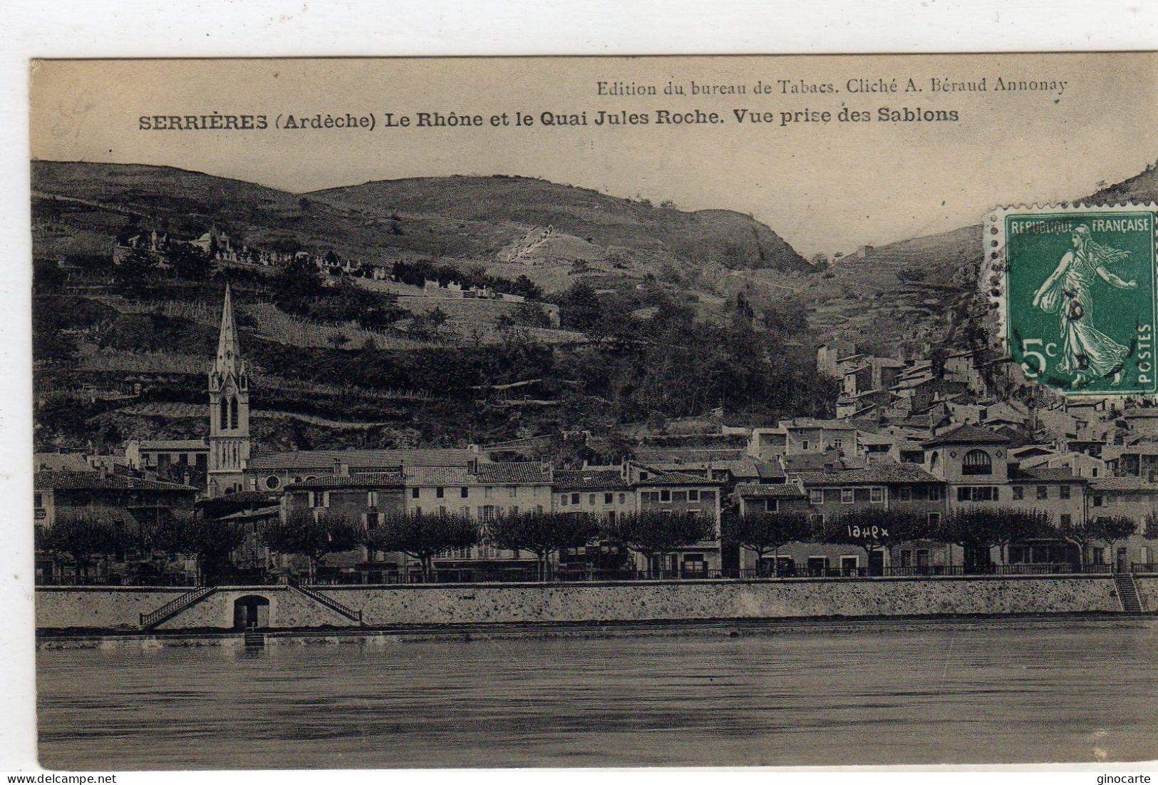 Serrieres Le Rhone Et Le Quai Jules Roche - Serrières