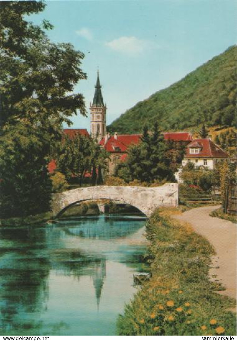 20309 - Bad Urach - Urach - Ermsbrückle Und Amanduskirche - Ca. 1975 - Bad Urach