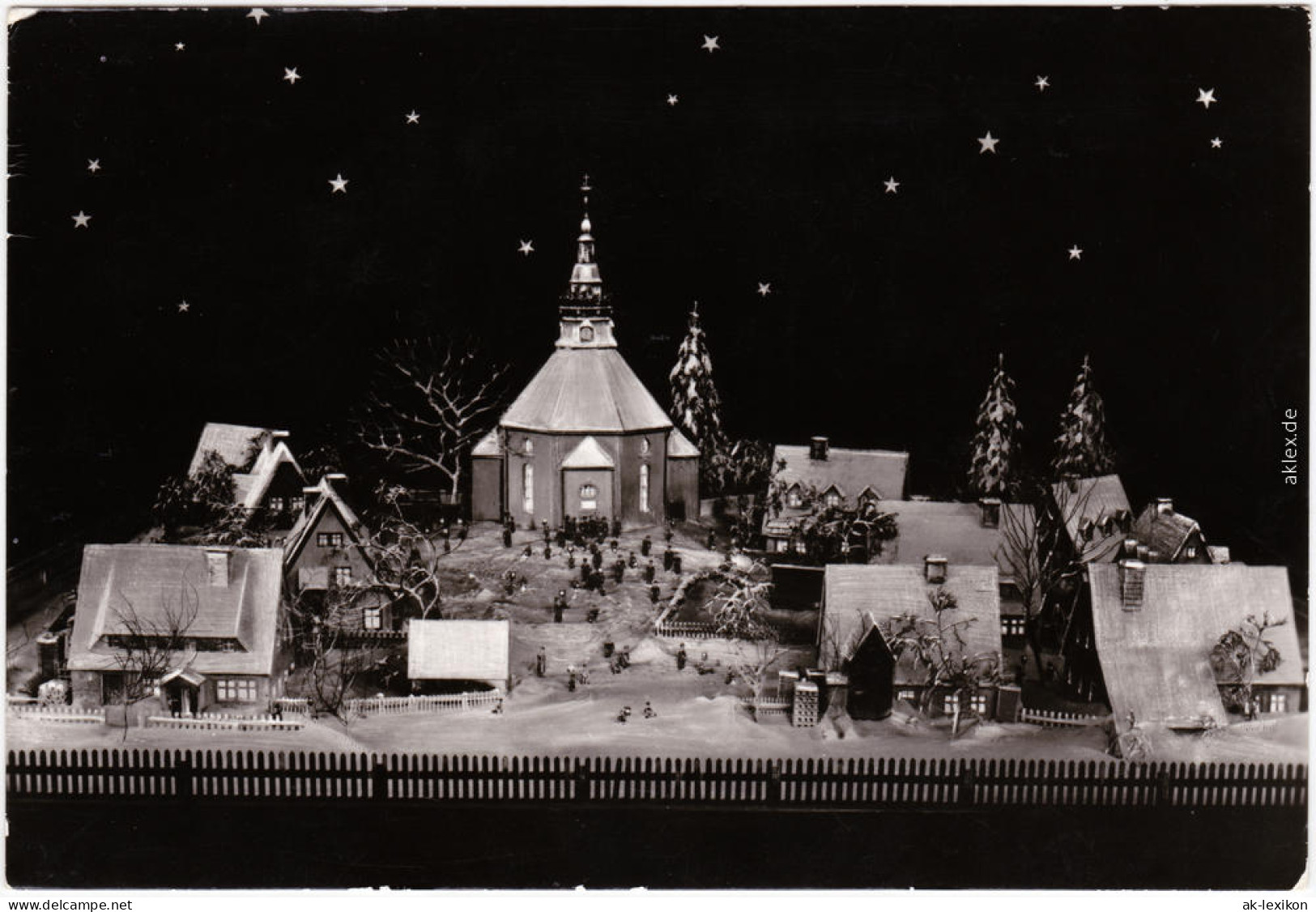 Seiffen (Erzgebirge) Glückwunsch: Weihnachten - Modell Der Seiffener Kirche 1984 - Seiffen