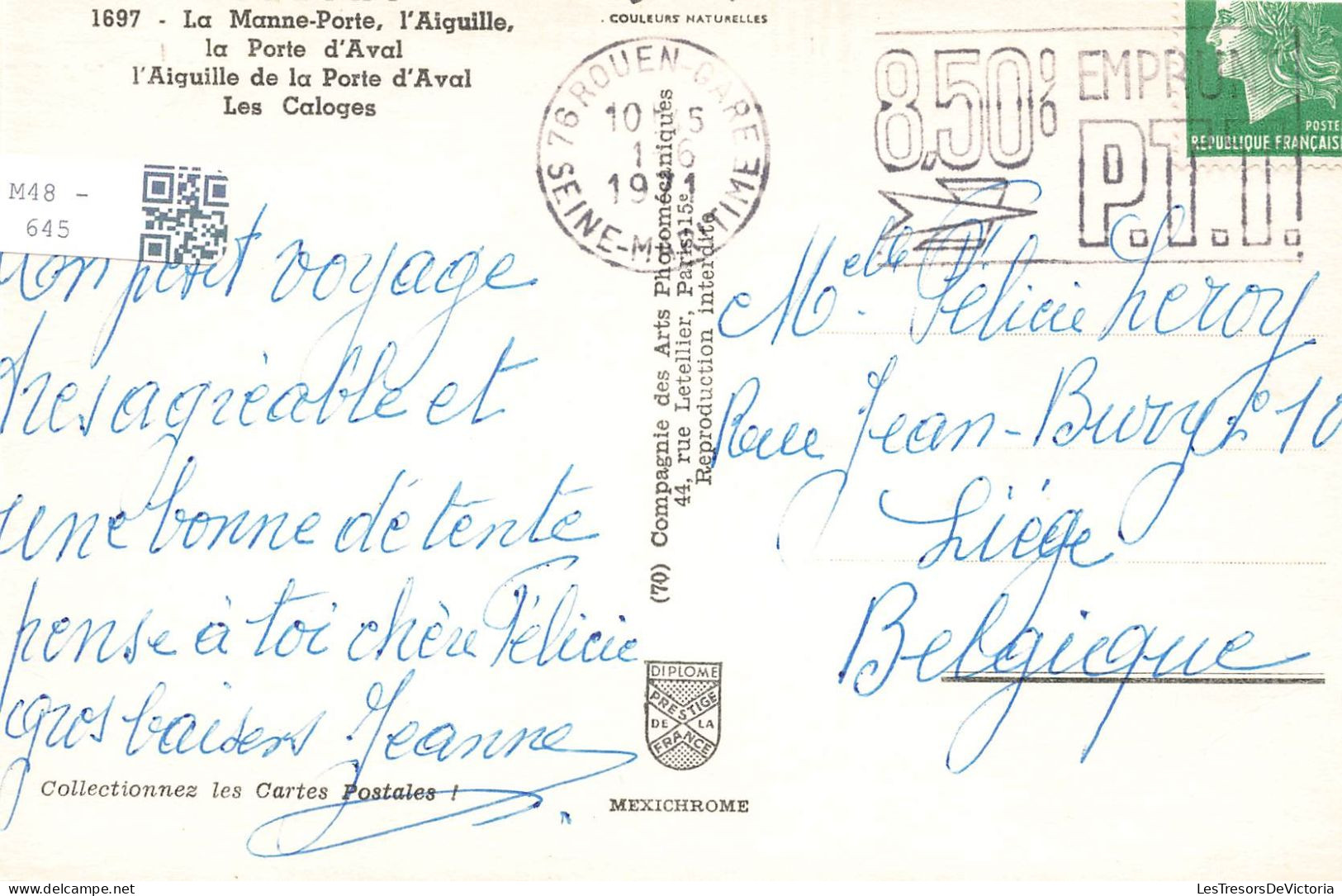 FRANCE - Etretat - Souvenir D'Etretat - Colorisé - Carte Postale - Etretat