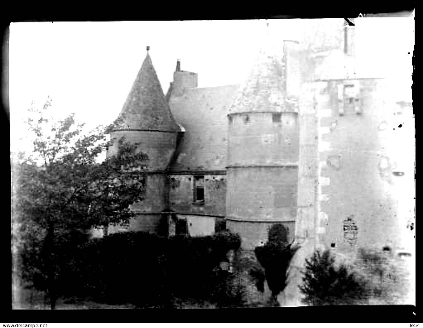 ° 89 ° YONNE ° LICHERES SUR YONNE - Château De Faulin ° 8 Plaques De Verre Négatives  6.5 X 9 ° - Diapositivas De Vidrio