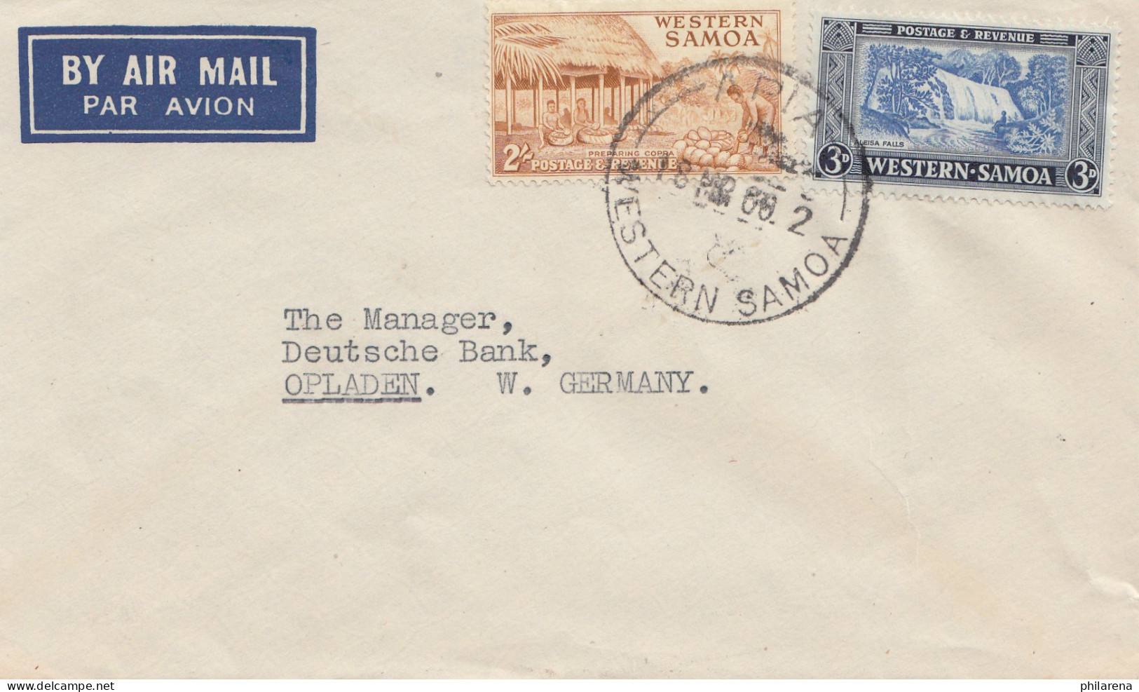 New Zealand: Air Mail Western Samoa To Opladen/Germany - Other & Unclassified