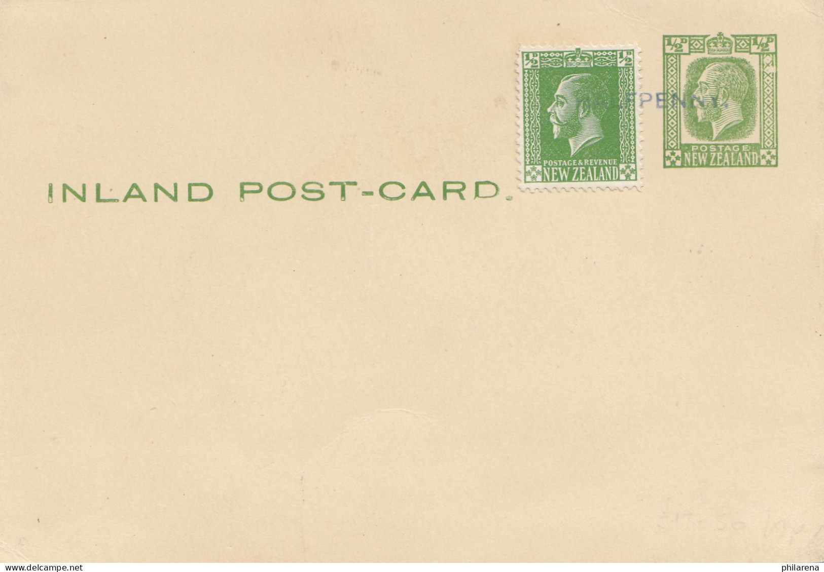 New Zealand: Inland Post-Card - Other & Unclassified