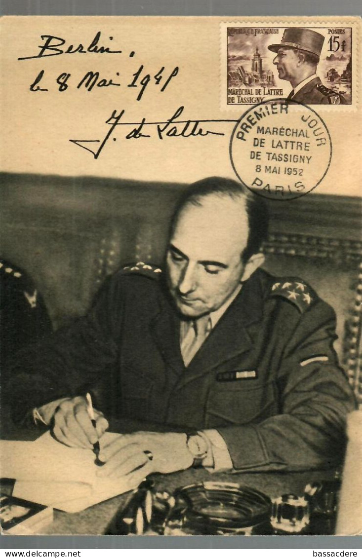 78996 -  Maréchal DE  LATTRE DE TASSIGNY - Militaria