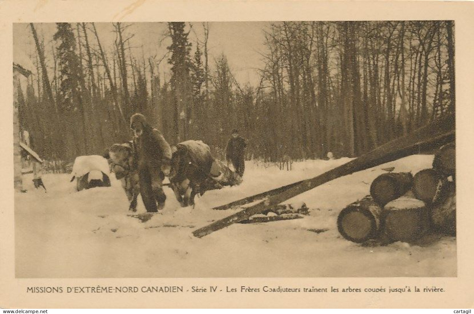 CPA-29295-Canada - Missions Oblates De L'Extrême Nord Canadien (Edition Paris-SérieI IV)-scène De Vie Et Action En Cours - Yellowknife