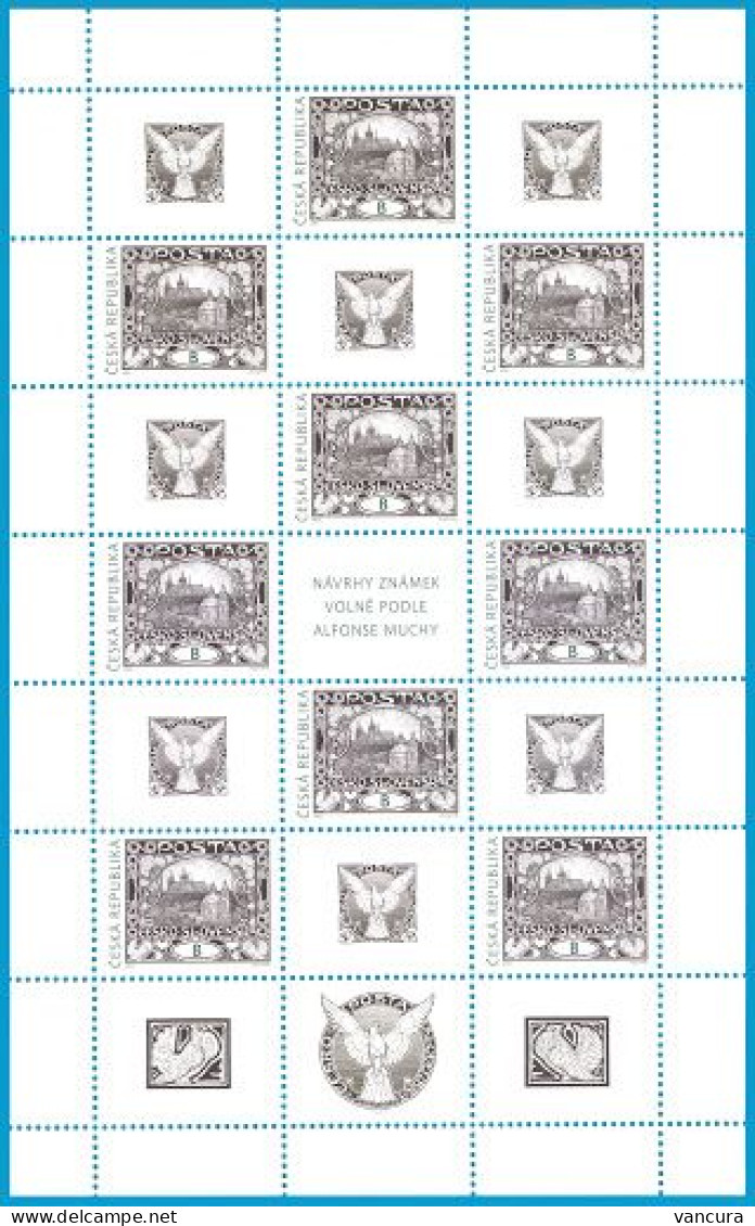 A 1088 Czech Republic A. Mucha 2020 - Unused Stamps
