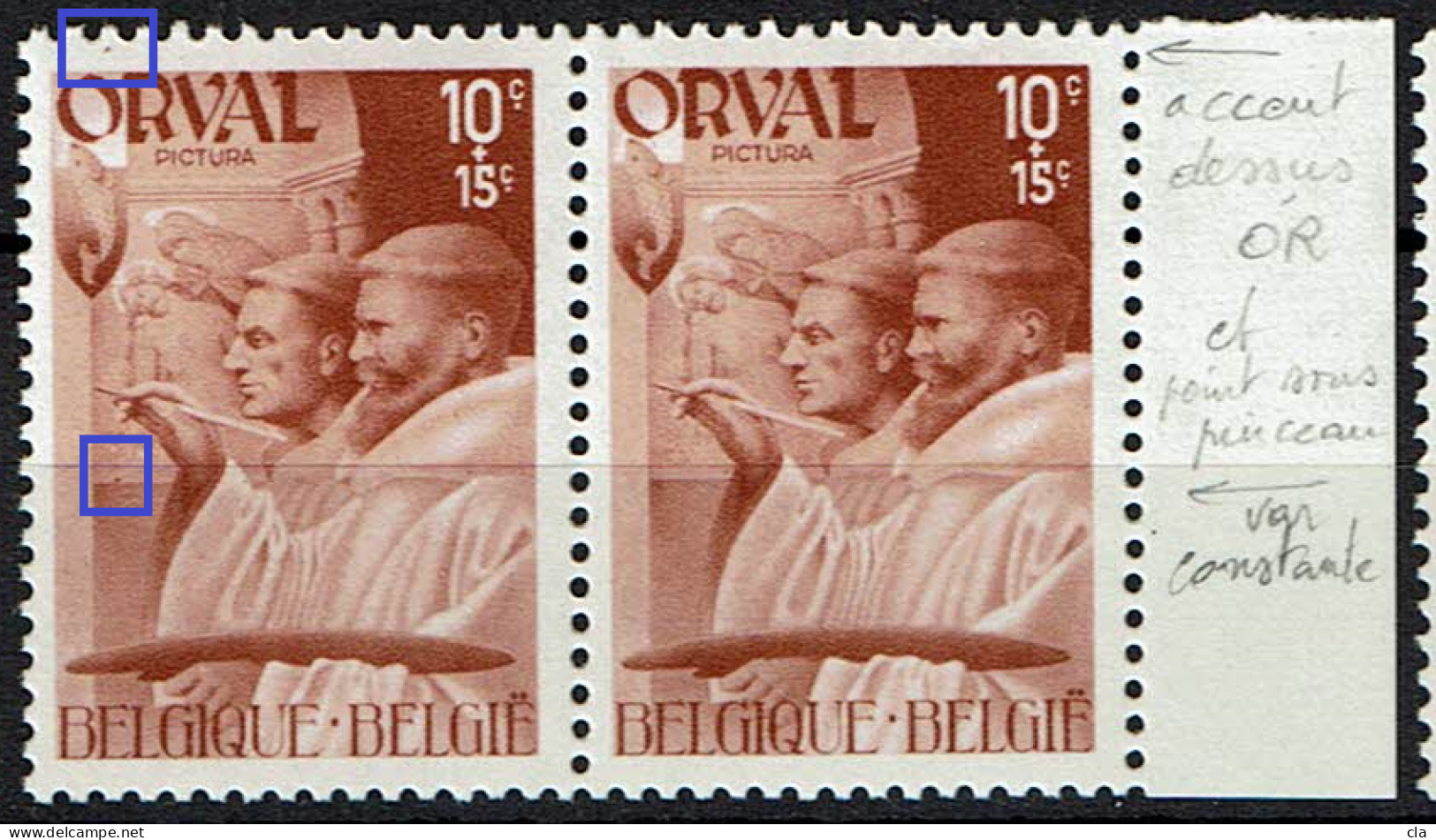 556 Paire  **  T 1 Accent O Et Point Sous Pinceau - 1931-1960