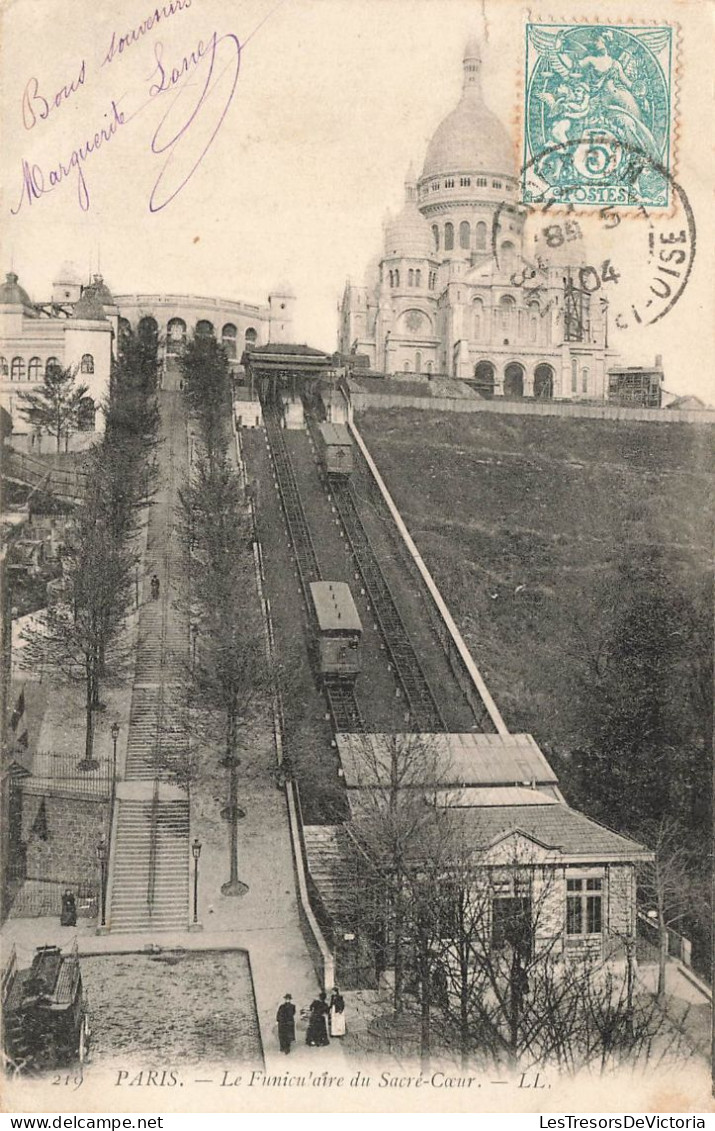 FRANCE - Paris - Le Funiculaire Du Sacré Cœur - Carte Postale Ancienne - Autres Monuments, édifices