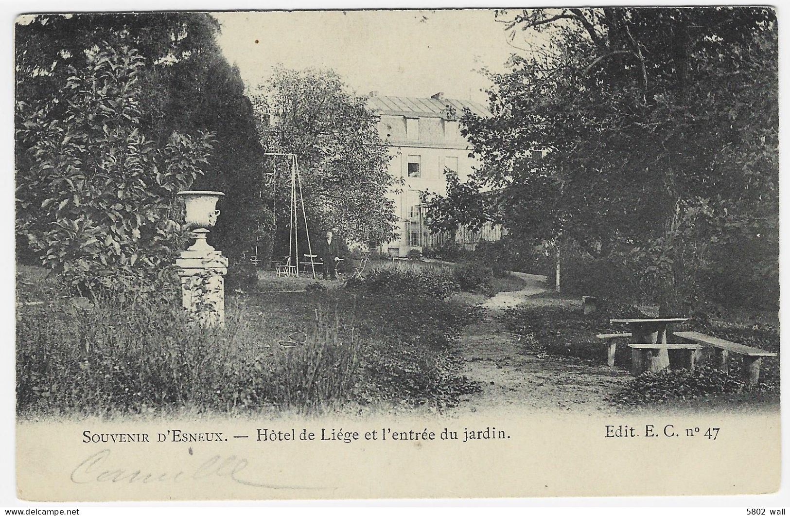 ESNEUX : Hôtel De Liège Et L'entrée Du Jardin - 1908 - Esneux