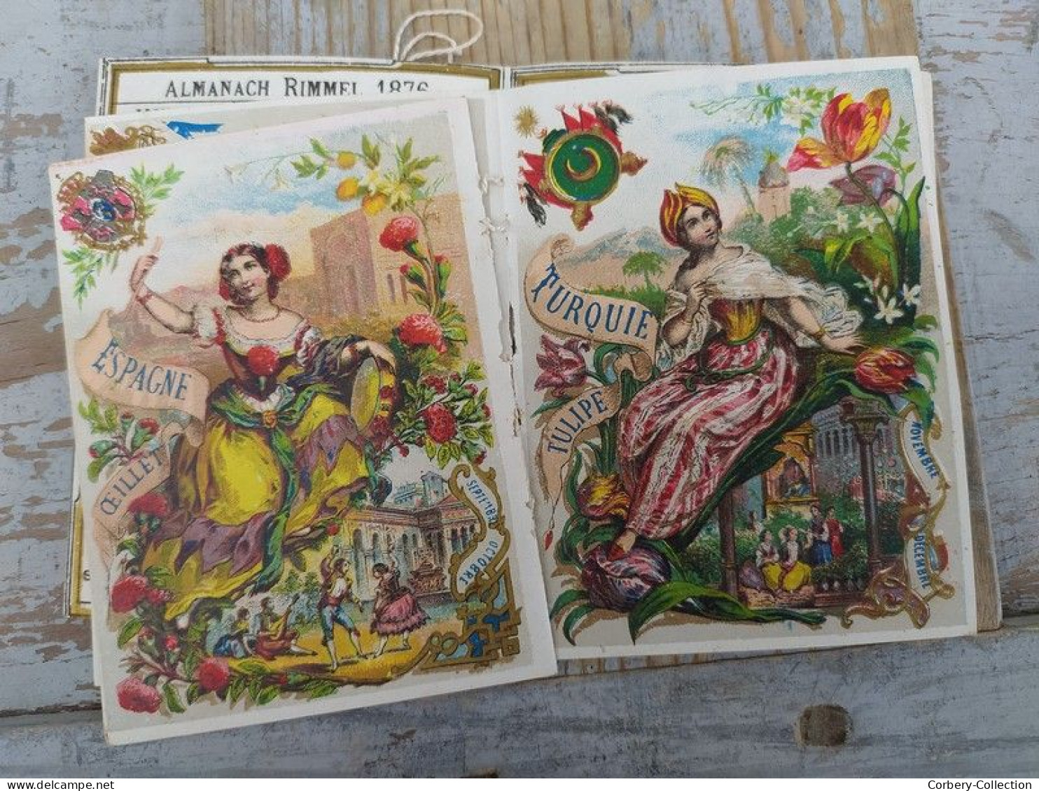 Ancien Almanach Rimmel 1876 Des Fleurs Nationales