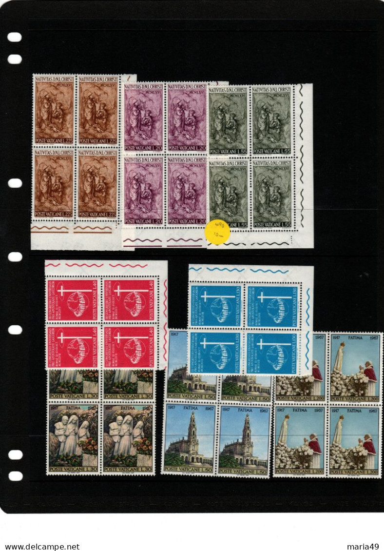 Vatican City Mint Never Hinged Stamps 8 Block Of 4 (32) Lot 60 - Alla Rinfusa (max 999 Francobolli)