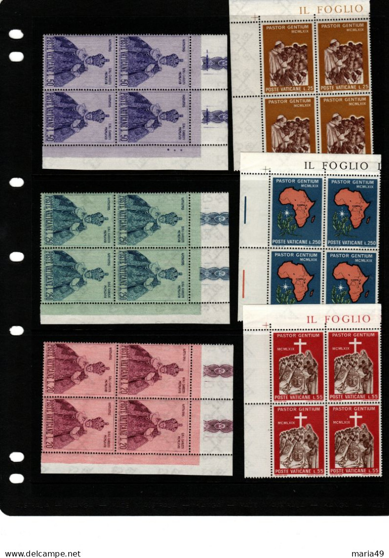 Vatican City Mint Never Hinged Stamps 6 Block Of 4  Lot 61 - Lots & Kiloware (mixtures) - Max. 999 Stamps