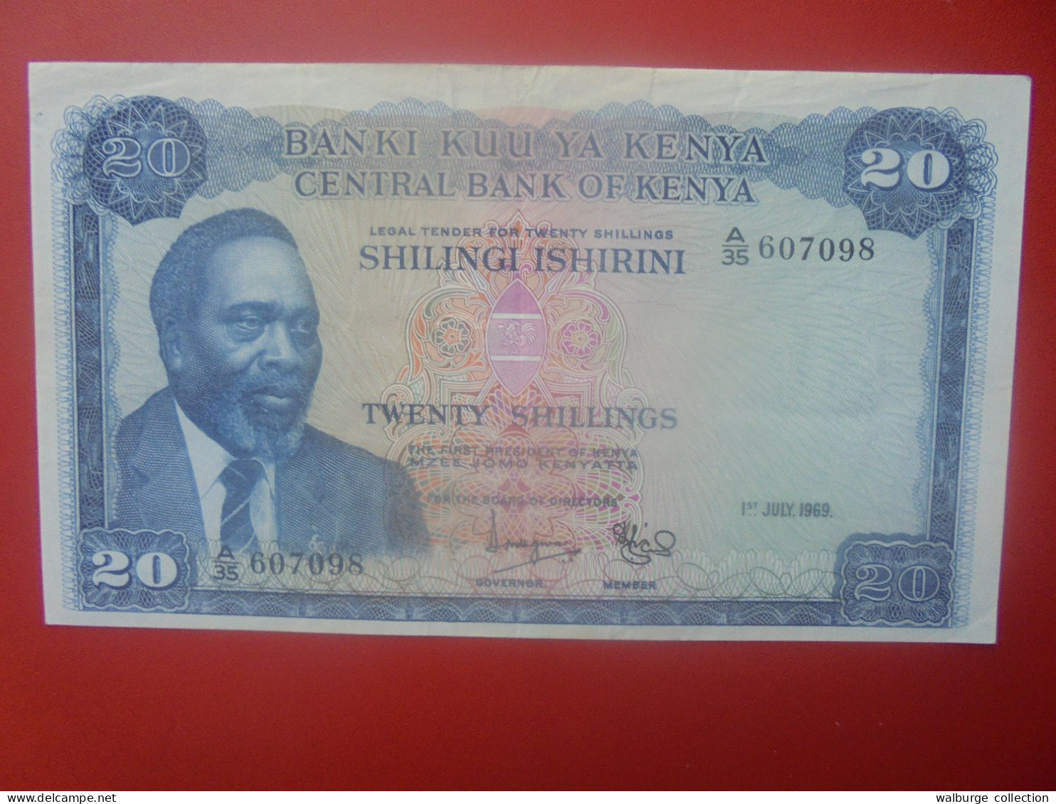 KENYA 20 SHILLINGS 1969 Circuler COTES:20-160$ (B.33) - Kenia