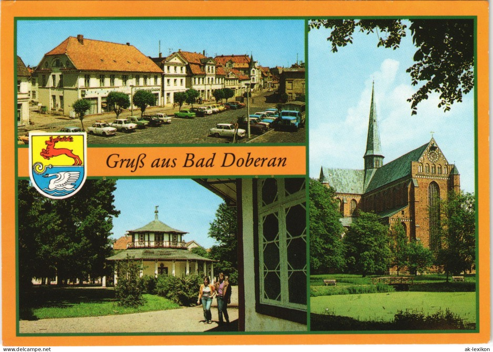 Bad Doberan DDR Mehrbild-AK Mit Münster, Weißem Pavillon Uvm. 1989 - Bad Doberan