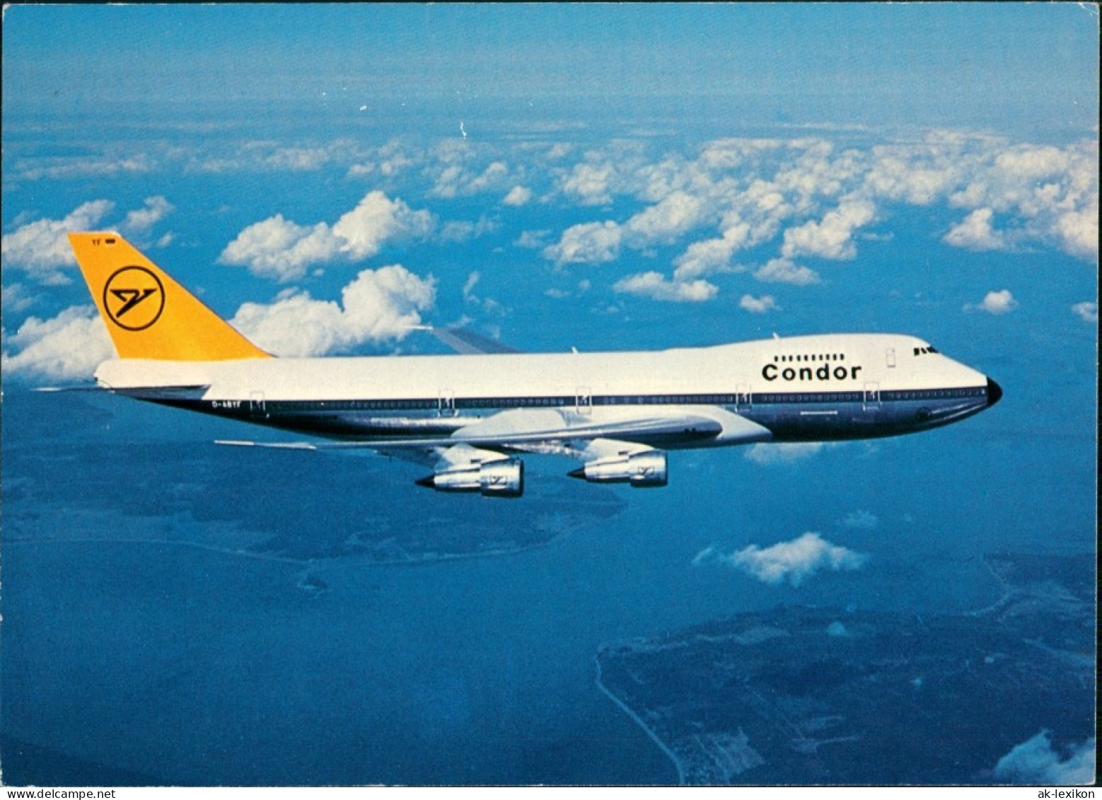 Ansichtskarte  Condor Jumbo-Jet Boeing 747-200 1984 - 1946-....: Moderne