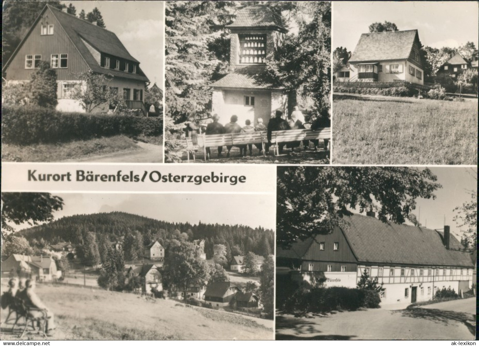 Bärenfels (Erzgebirge)-Altenberg (Erzgebirge) Stadtansichten 1973 - Altenberg