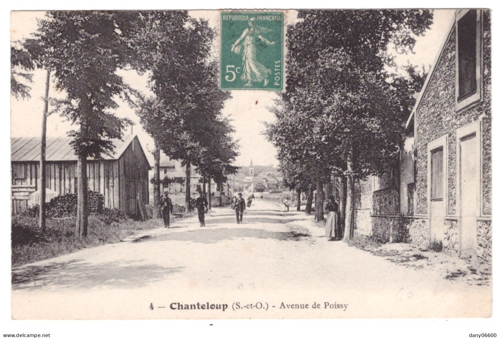 CHANTELOUP - Avenue De Poissy (carte Animée) - Chanteloup Les Vignes