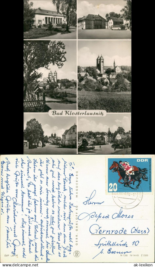 Ansichtskarte Bad Klosterlausnitz Mehrbild Straßen, Stadt Kirche 1968 - Bad Klosterlausnitz