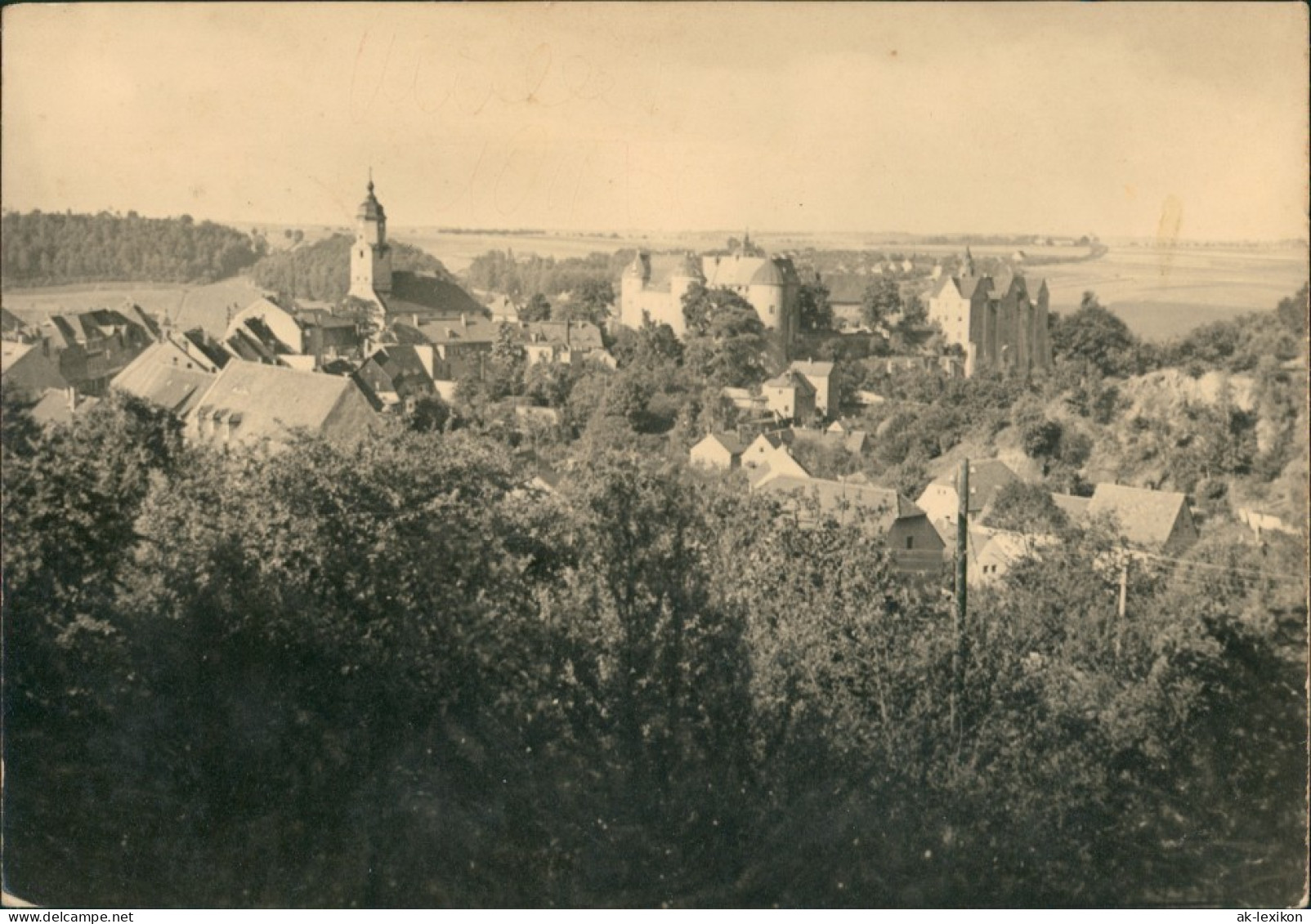 Ansichtskarte Nossen Stadtblick 1968 - Nossen