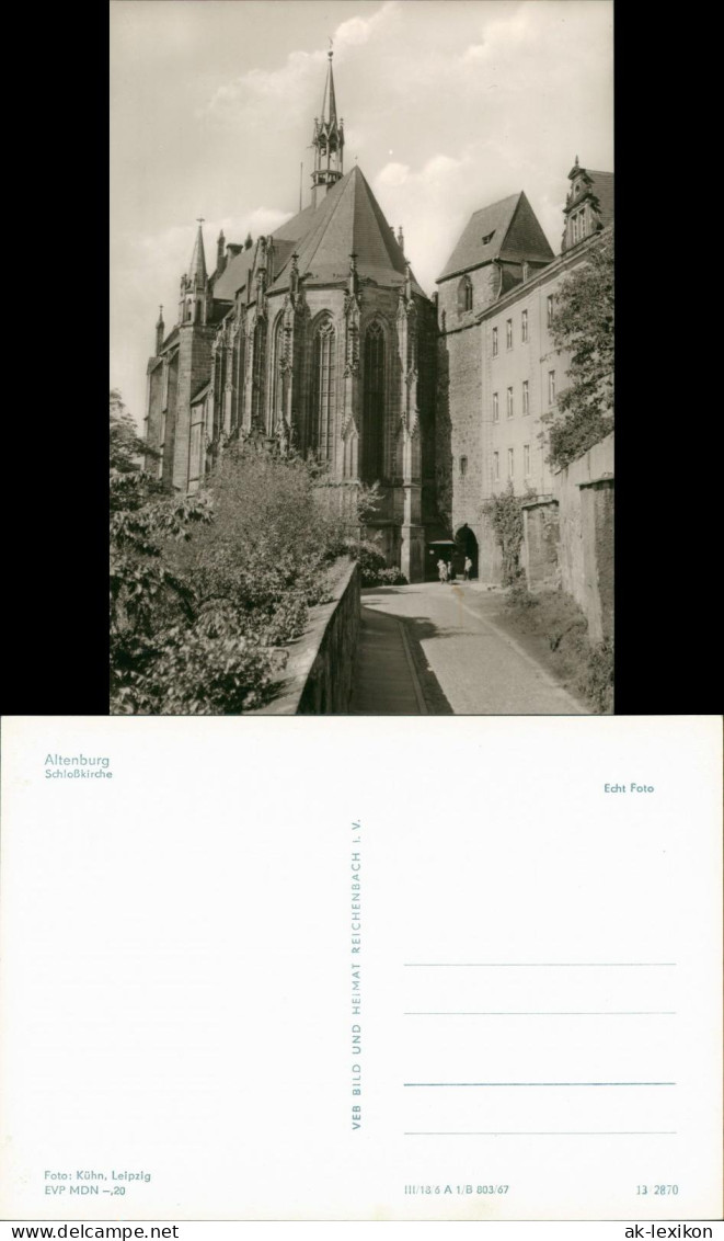 Ansichtskarte Altenburg Schloßkirche 1967 - Altenburg