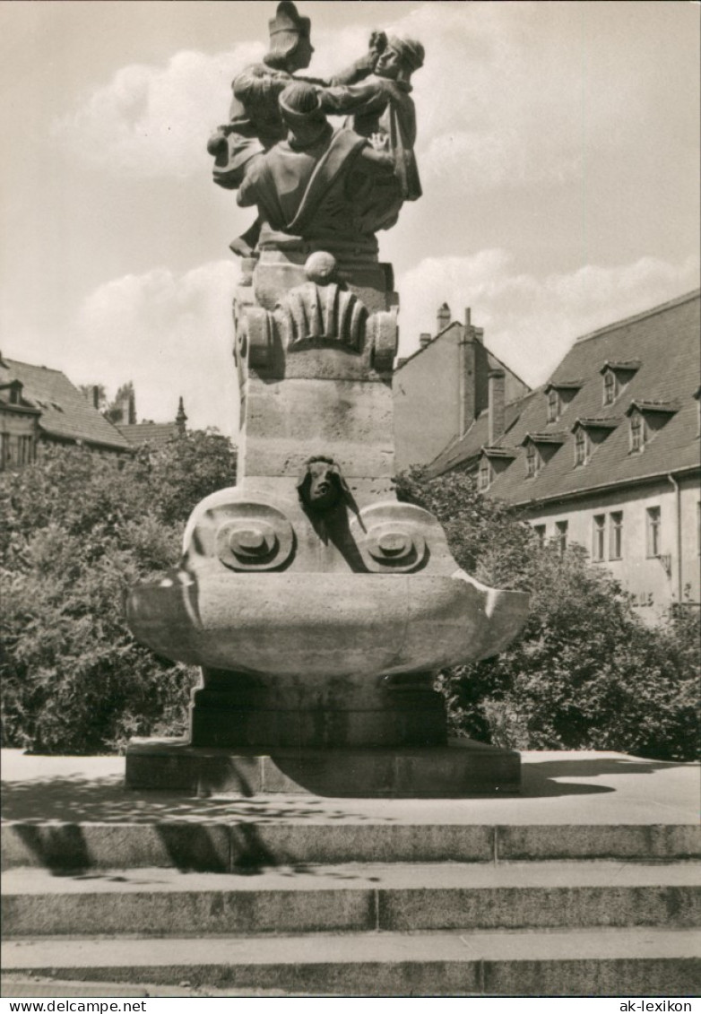 Ansichtskarte Altenburg Skatbrunnen 1967 - Altenburg