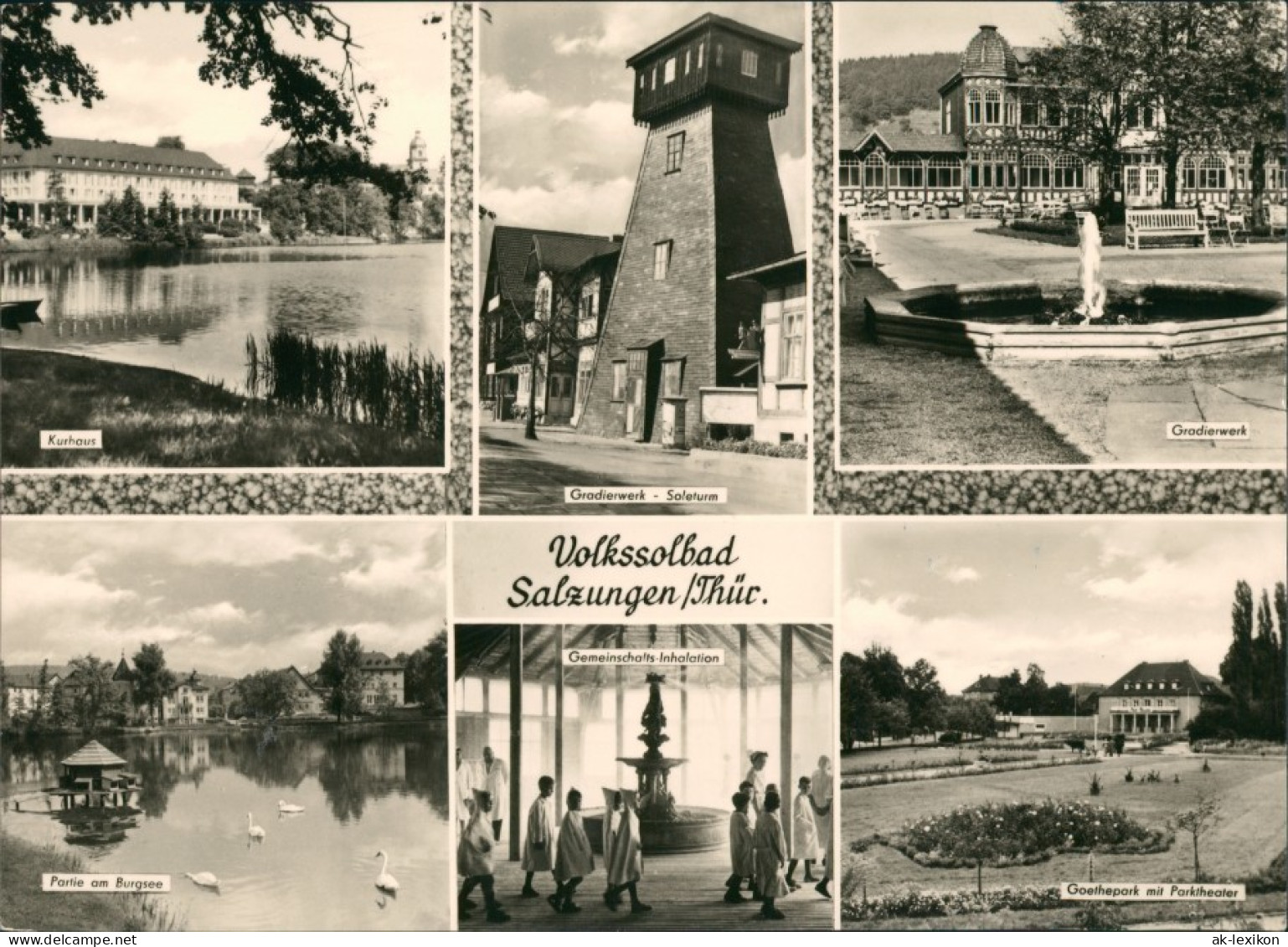 Ansichtskarte Bad Salzungen Theater, Kurhaus, Gradierwerk 1970 - Bad Salzungen