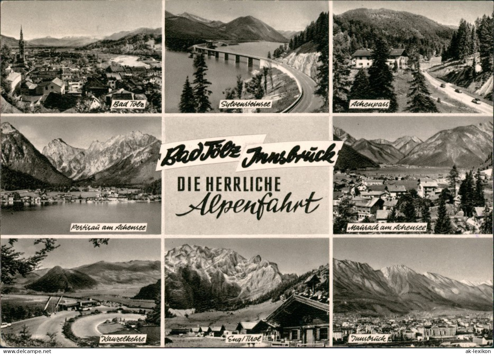 Ansichtskarte Bad Tölz Alpenfahrt Von Tölz Nach Innsbruck 1966 - Innsbruck