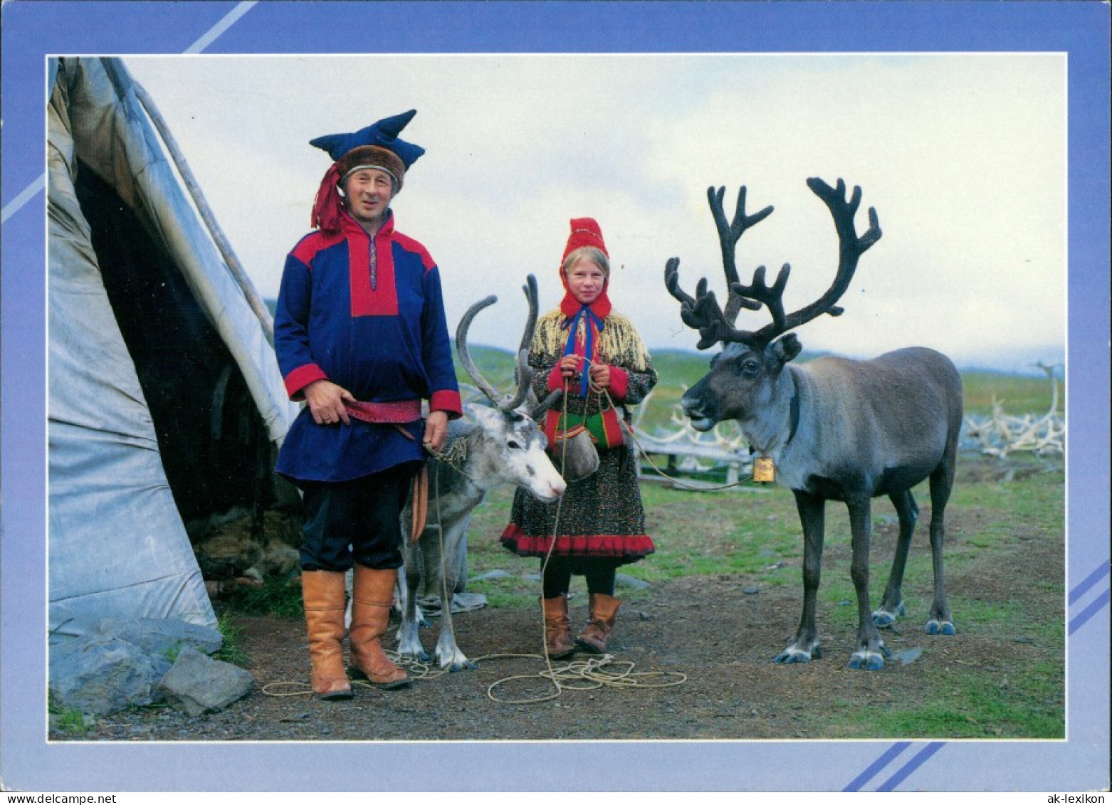 Postcard Lappland (allgemein) Typen - Lappland 1993 - Finnland